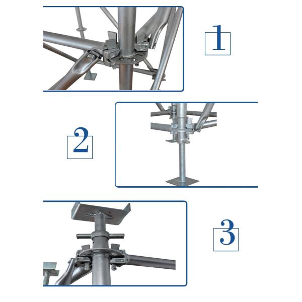 ASNZS Standard Ringlock Scaffolding System 4 Foot Jet Galvanized Ringlock