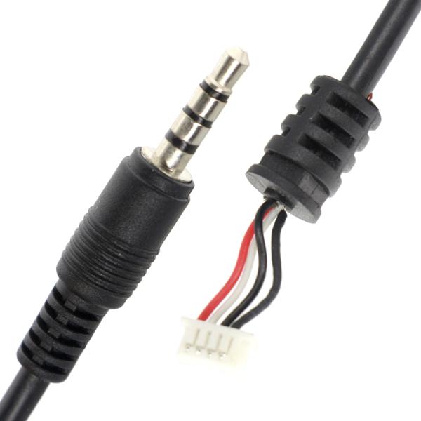 Custom Assembly 1M 2M 3M 3.5mm TRRS Audio DC Jack to JST 2.0mm 2.54mm Pitch Cable