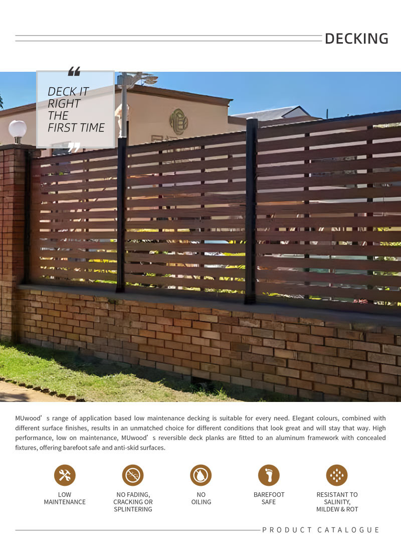 Recycled Composite WPC Fence Panels Security Low Maintenance