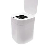 17.5L Motion Sensor Trash Can One Click Open Automatic Trash Bin White Color