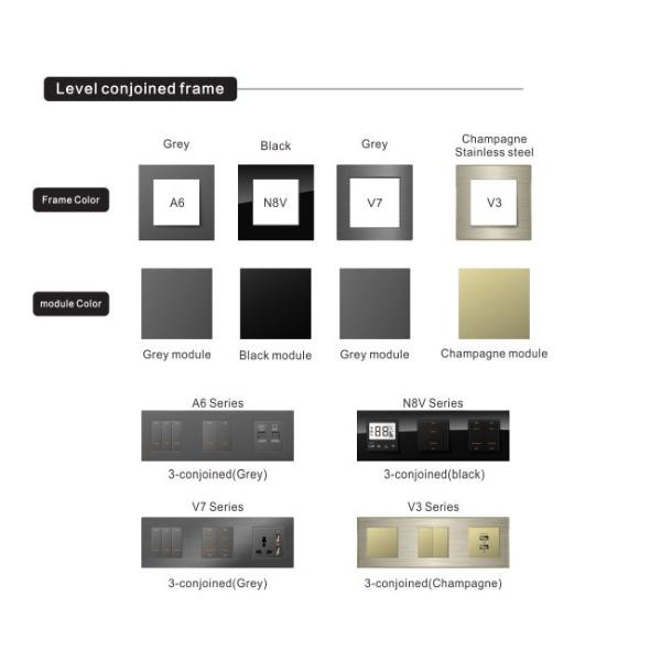 Smart Laffey KNX Wall Switch , 24V Smart Light Switch for Living Room