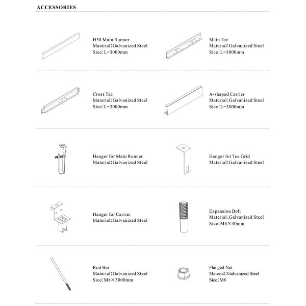 Perforated Metal Building Materials Acoustic Aluminium / Aluminum Suspended Wall Ceiling Panel