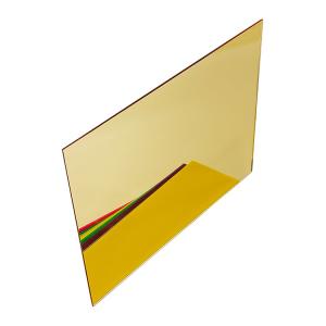 China 1220x2440mm Golden Mirror Acrylic Sheet 0.8mm Thick Colored Mirror Sheets on sale