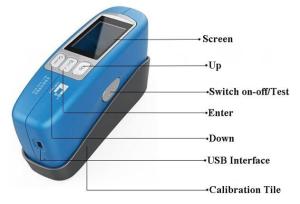 Wholesale Building Material 60 Degree Multi Angle Gloss Meter 0.1GU Resolution With QC Software from china suppliers