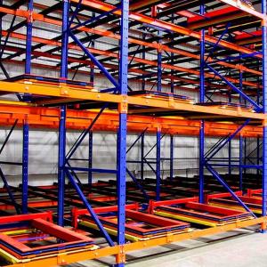 China High Capacity Boltless Push Back Pallet Rack on sale