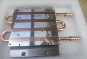 Wholesale 115*158*20 mm Liquid Water Cooling Plate Copper Tube Customized Cold Plate With Fittings for Laser Machine from china suppliers