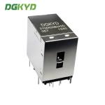 RJ45 multi port connector 6U Gigabit filter 2X1 modular block socket RJ45