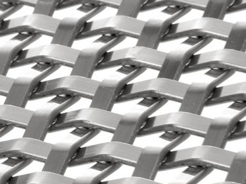 Flat Woven Stainless Steel Architectural Wire Mesh For Building Facade Decoration