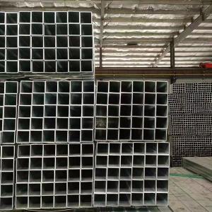 China ASTM A53 A36 Hot Dipped Galvanized Steel Tube Zinc Coated Rectangle Hollow Section Pipe on sale
