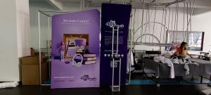 China 230g Tension Fabric Trade Show Exhibition Display Lightweight Backlit Stand  Trade Fair Booth on sale