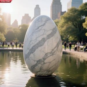 Wholesale Park Decor Outdoor Marble Egg Sculpture from china suppliers