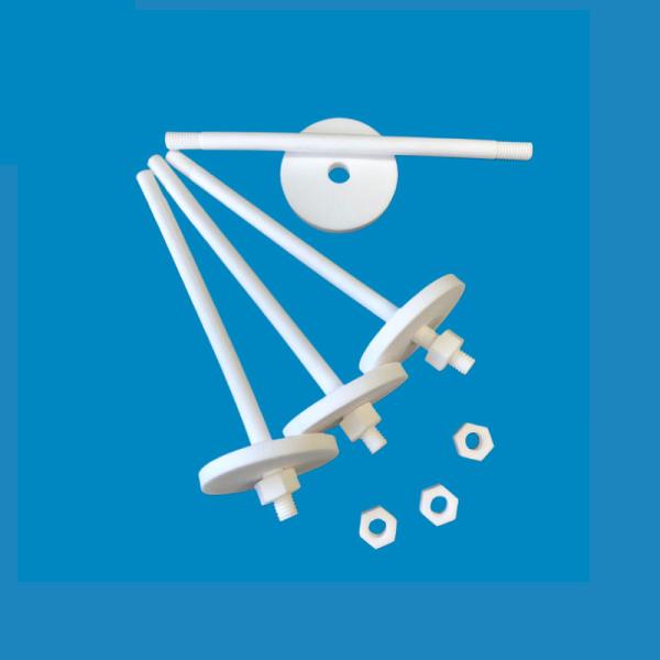 95% Alumina Ceramics Parts White High Electrical Insulation Size Customized