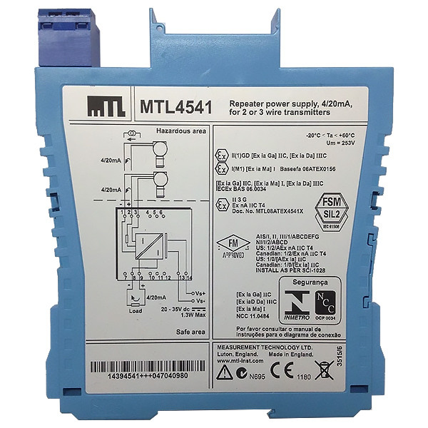 HART MTL4541 MTL Safety Barrier Repeater Power Supply