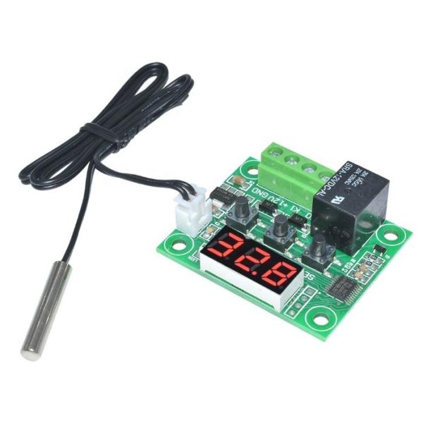 Quality W1209 DC 12V Red LED W1209 Digital Thermostat Temperature Control Thermometer Module + NTC Waterproof Sensor Wire for sale