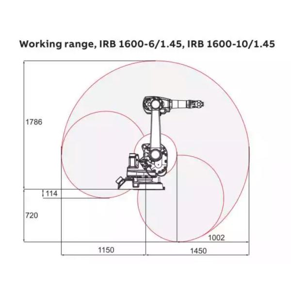 IRB 1600-10/1.45 ABB Robot 6 Axis Garment Shops For Packing