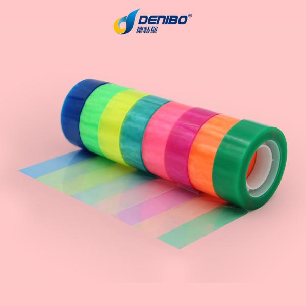 Custom Self Adhesive Logo Coloured Stationery Tapes For Packing