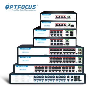 China 6 Ports AF PoE Network Switch 4 PoE 10/100M Ports 2 Uplink 100M on sale