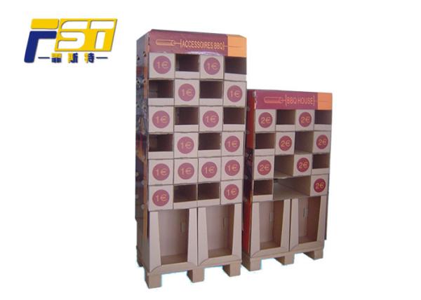 Custom Design Cardboard Pallet Display , Full Color Printing Corrugated Pallet