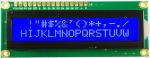Blue Negative 16x2 Lcd Module , White LED Lcd Character Display Wide Viewing