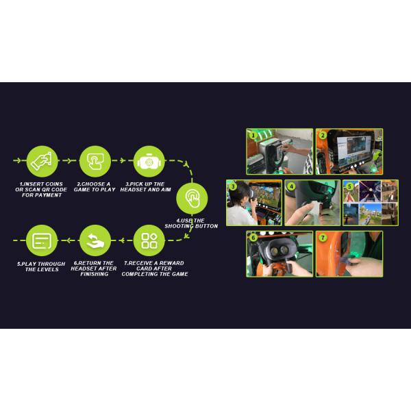 Self Service Entertainment VR Warrior Machine Dual Player VR Arcade Game Machine