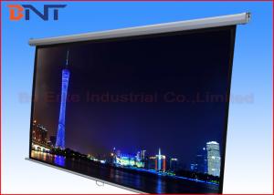 China Manual Ceiling Mount Projection Projector Screen With Self Locking 84 Inch on sale