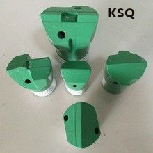 High Wear Resistance Rock Drilling Tools Tapered Chisel Bit Oblique - Flat Chipways