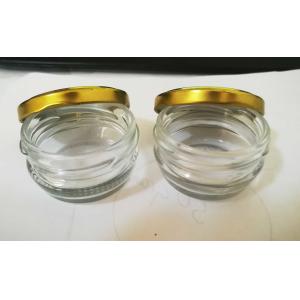 Wholesale 1oz 30gram high transparent glass caviar jar with metal screw lid from china suppliers
