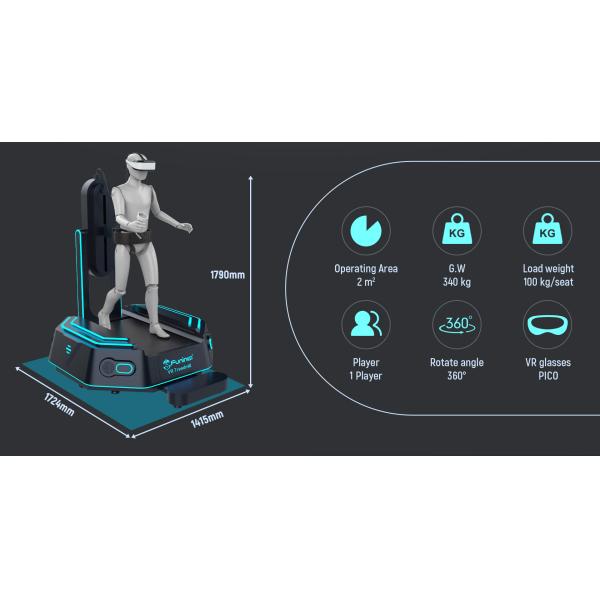 Indoor Sports Game Machine Kat Walker Shooting Simulator VR Treadmill