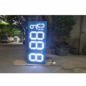 China shenzhen guangzhou gas station price board red white blue green  7 segment digital led  gas price sign for gas station on sale