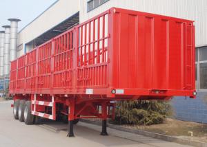 Wholesale CIMC best cargo trailer manufacture flatbed drop side livestock semi trailer for sale from china suppliers