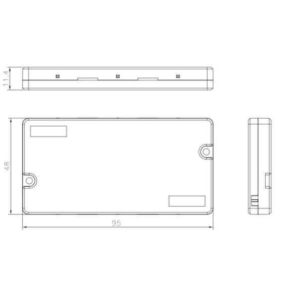 FTTH FTTX Fiber Optical Splice Enclosure , Drop Cable Splice Protection Box ABS