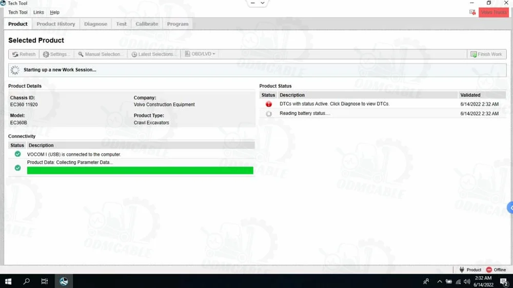 VOCOM II VCADS 88894000 Advanced Diagnostic Tool for Euro6 FH FM Series Vehicles