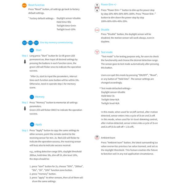 HNS135PIR Flash mounting 12V DC input 0-10v PIR dimmable motion sensor