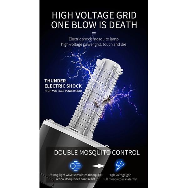 2 in 1 electric LED USB mosquito killer lamp for camping bug zapper rechargeable