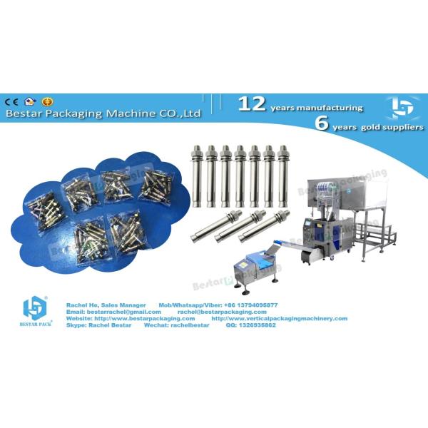 Automatic counting packing machine two bowls for hardware with customized labeling machine