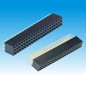 Wholesale Triple Row Female Header Connector , Y Type Right Angle Pin Header from china suppliers