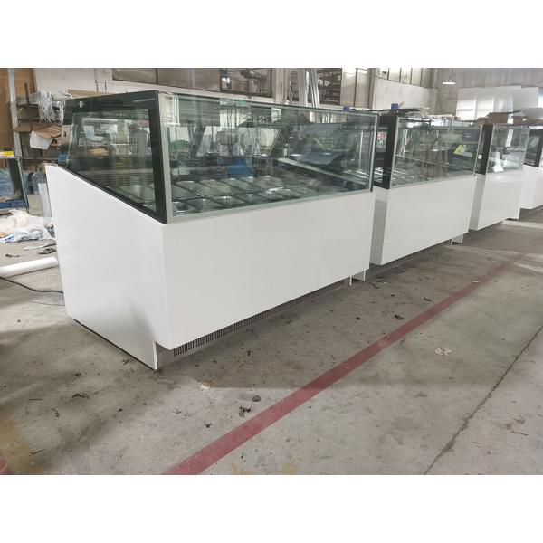 Commercial Factory Price High-Quality Curved Glass Ice Cream Display Freezer