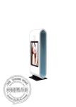 Dual Screen Interactive Multi Touch Kiosk Digital Signage Ultra Thin White Frame