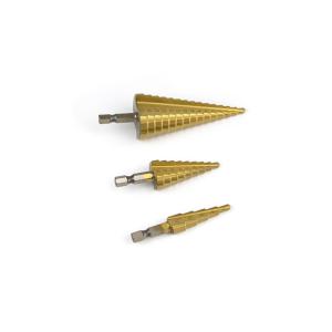 Wholesale 3 PCS Step Bit Set Pagoda Step Cone Drill Bits from china suppliers