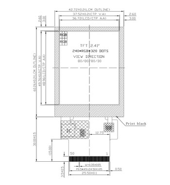 ROHS ISO9001 CE TFT LCD Module Free Viewing Angle Touch Screen