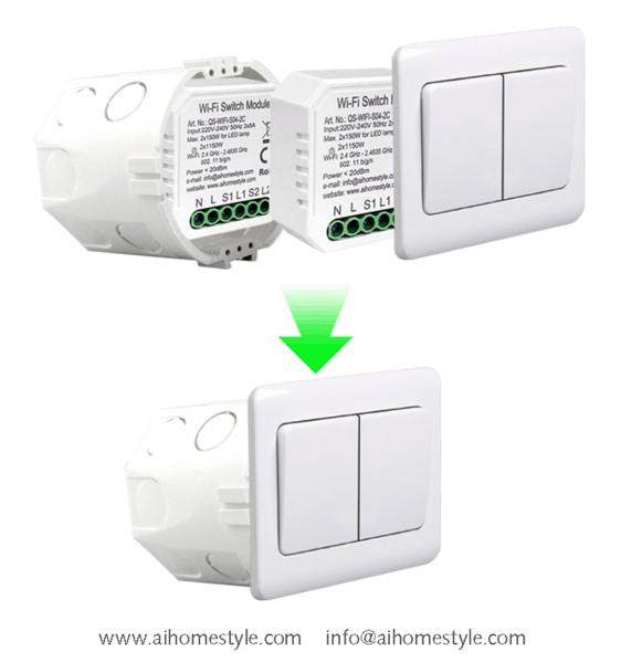 Quality 2 Gangs Smart Wi-Fi Switch Module for sale