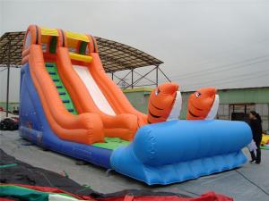 Wholesale Rotating Large Inflatable Slide With Inflatable Trampoline Jumping Bouncer from china suppliers