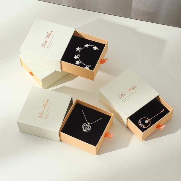 Customized Cosmetic Set Rigid Pull-Out Sliding Drawer Jewelry Gift Packaging Paper Box With Insert