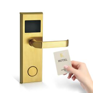 China Smart Simple Swipe Card Electonic Key Card Door Lock For Hotels on sale