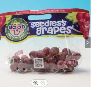 China OPP / CPP Plastic Fruit Bags Grape Stand Up Zipper Bag Food Grade on sale