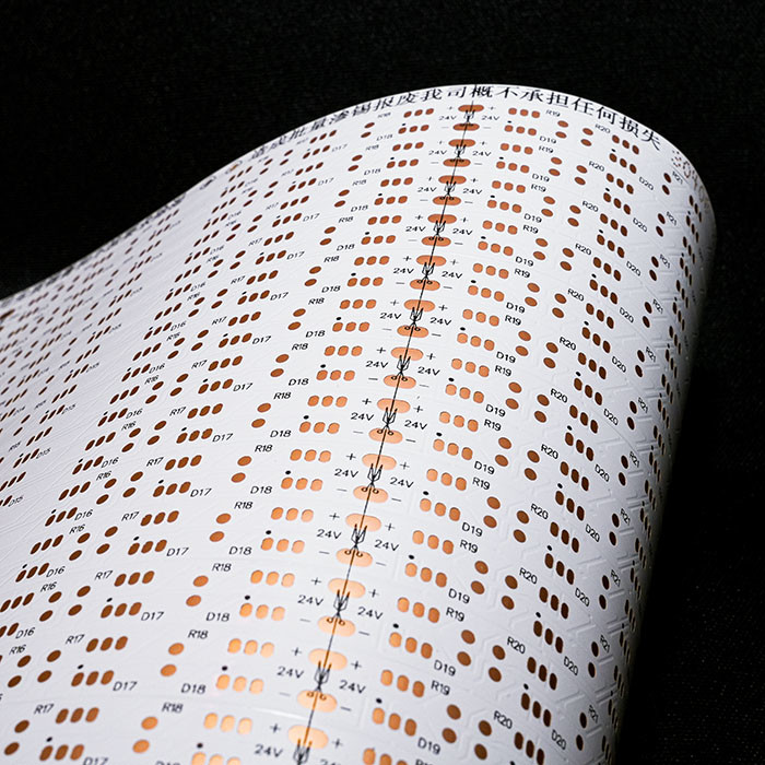 5050 single color LED Strip FPC Flexible Printed Circuit With 5050-30leds/PCS-10*503-24V Double layer board with double-sided white film FPC UL