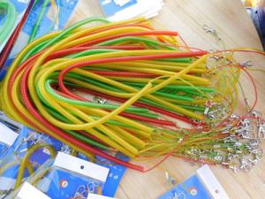 Wholesale Colorful customized request color or size plastic spring wire tool lanyard for tools safe from china suppliers