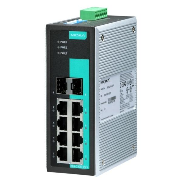 EDS-G308 Series Full Gigabit Unmanaged Ethernet Switches 8 Port Network Switch