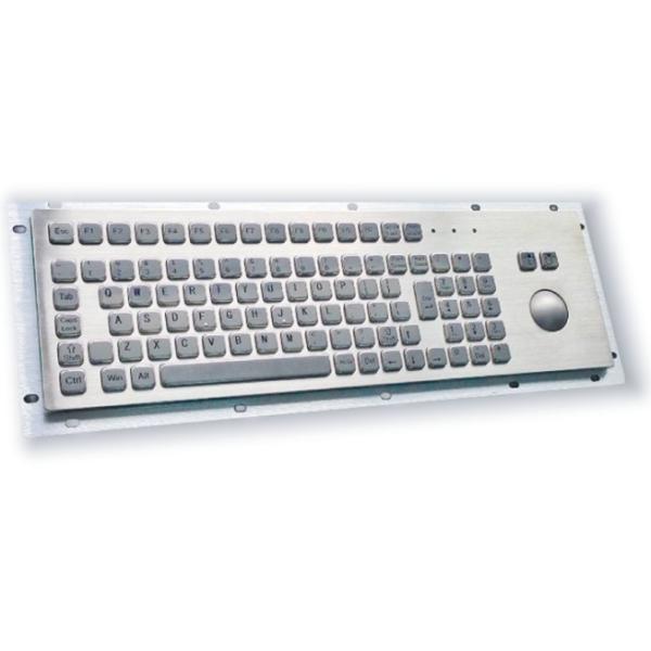 Waterproof Dustproof Industrial PC Keyboard IP65 / IK07 With Trackball Violence Resist