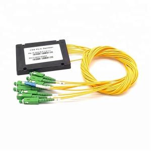 China 1x8 PLC Optical Cord Splitter , Optical Wire Splitter For Rack Mounted Fiber Terminal Box on sale